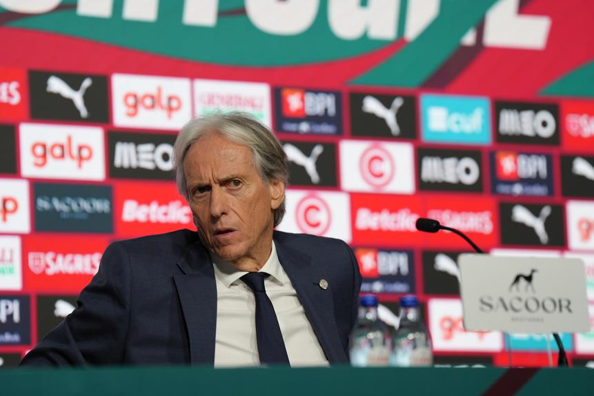 As imagens do primeiro anúncio de uma convocatória da Seleção por Jorge Jesus (foto: Mariana Tenorio)