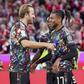 Harry Kane e Michael Olise partilharam cinco golos na goleada do Bayern