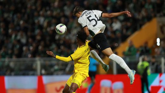 Bruno Ramos e Lucas Taibo felizes pelo batismo de fogo no Sporting