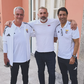 Fernando Aguiar ladeado por José Mourinho e Rui Costa - Foto: Fernando Aguiar/Instagram