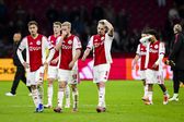 Jogadores do Ajax frustrados com o resultado