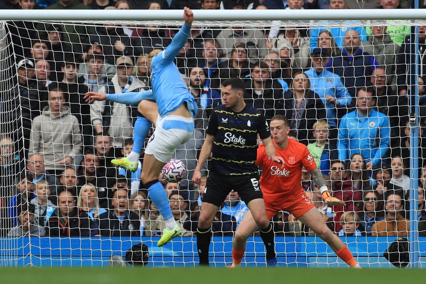 Haaland bisou e resolveu o jogo com o Everton, que estava muito complicado - FOTO: IMAGO