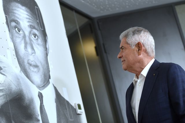 Luís Filipe Vieira na sala 'Eusébio' de A BOLA - Foto: Miguel Nunes