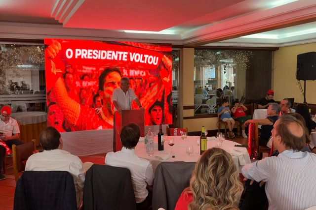 Luís Filipe Vieira, em almoço na Mealhada - Foto: D.R.