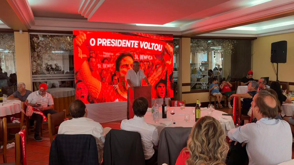 Luís Filipe Vieira, em almoço na Mealhada - Foto: D.R.