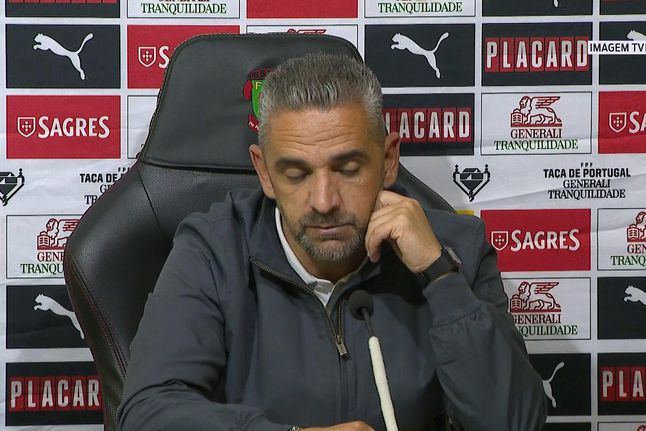 Rui Borges «duplamente feliz» pelo golo do filho na Taça de Portugal