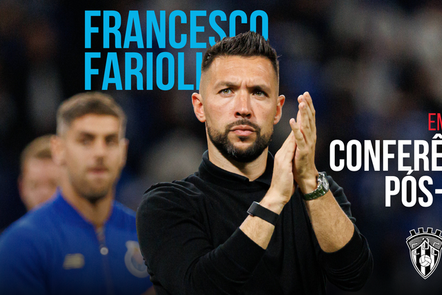 EM DIRETO: siga a análise de Farioli ao jogo da Taça de Portugal