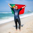 Aos 27 anos, 'Yoyo' alcançou o sonho de entrar no circuito mundial. Foto Thiago Diz/WSL