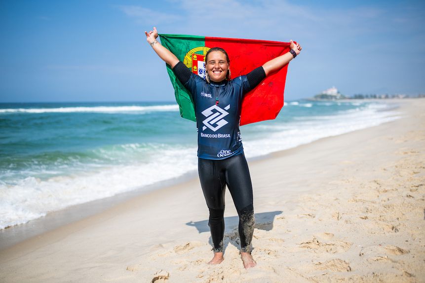 Aos 27 anos, 'Yoyo' alcançou o sonho de entrar no circuito mundial. Foto Thiago Diz/WSL