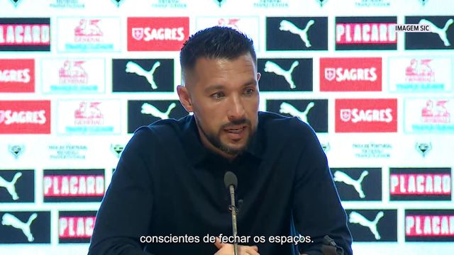 Farioli explica vantagem mínima ao intervalo: «Mérito para o adversário»