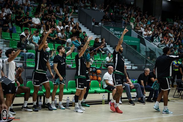 Equipa de basquetebol do Sporting não ganhou para o susto      Fotografia Sporting CP