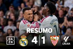 Real Madrid goleia Sevilha com vários golos memoráveis (resumo)