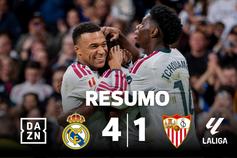 Real Madrid goleia Sevilha com vários golos memoráveis (resumo)