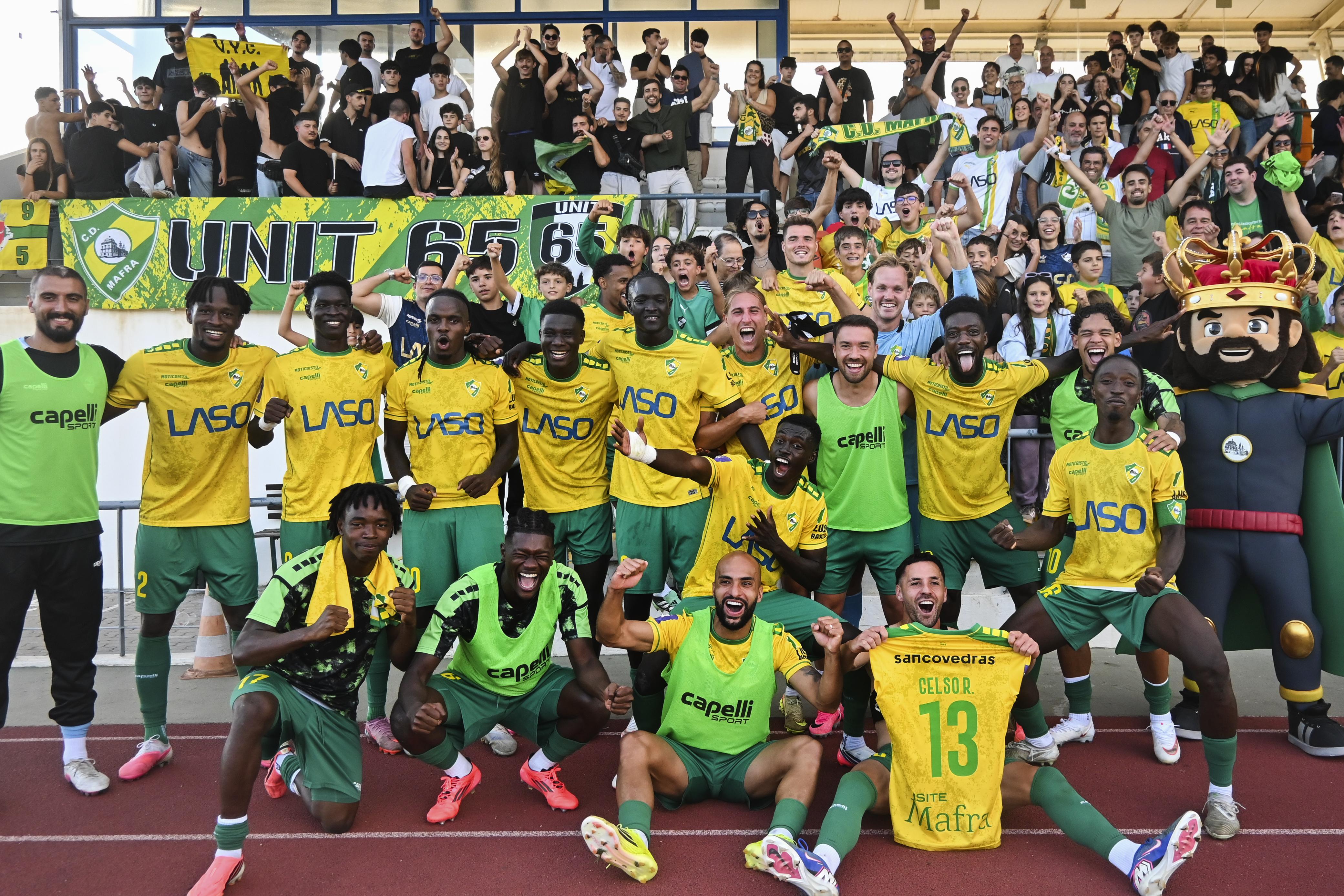 Mafra, da Liga 3, eliminou o Santa Clara. -Foto CARLOS BARROSO/LUSA