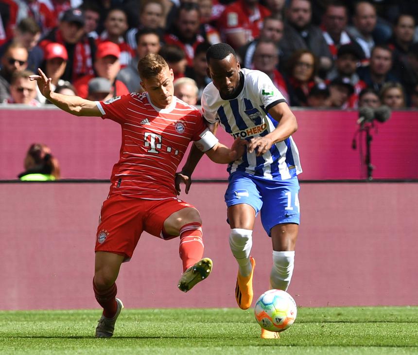 Kimmich e Lukebakio, com a camisola do Hertha