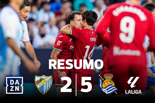 Goleada da Real Sociedad teve toque português (resumo)