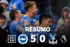 Com golaço do meio-campo, Brighton atropela Crystal Palace (resumo)