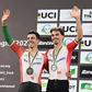 Iúri Leitão e Ivo Oliveira, vice-campeões mundiais de madison em Xangai