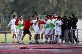 Grande festa dos jogadores do Fátima após marcarem o golo que eliminaria o Académico de Viseu da Taça de Portugal - Foto: Paulo Cunha/LUSA