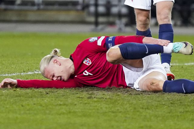 Soam alarmes no Manchester City: Haaland lesiona-se na seleção da Noruega
