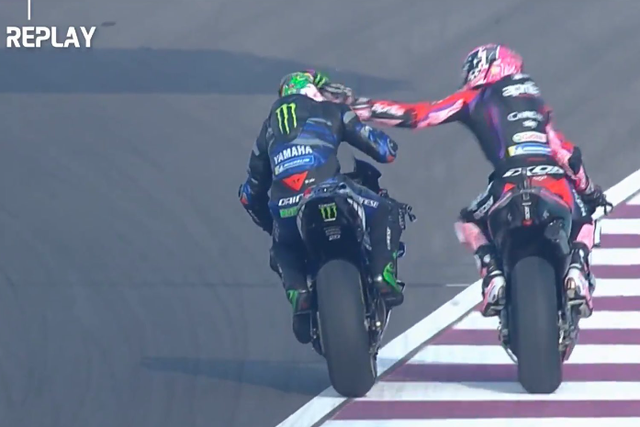GP Catar: Espargaró deu uma chapada a Morbidelli em plena pista (vídeo)