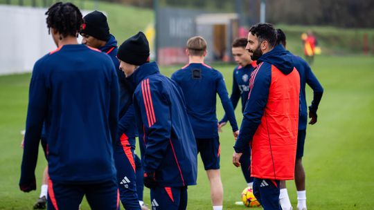 A reação de Rashford ao primeiro treino de Ruben Amorim