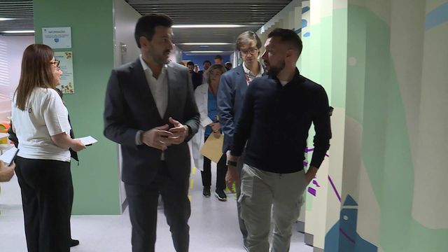 Farioli fez visita à ala pediátrica do São João