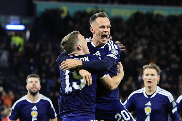 A festa dos jogadores escoceses