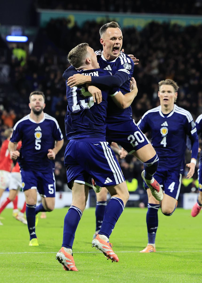 A festa dos jogadores escoceses