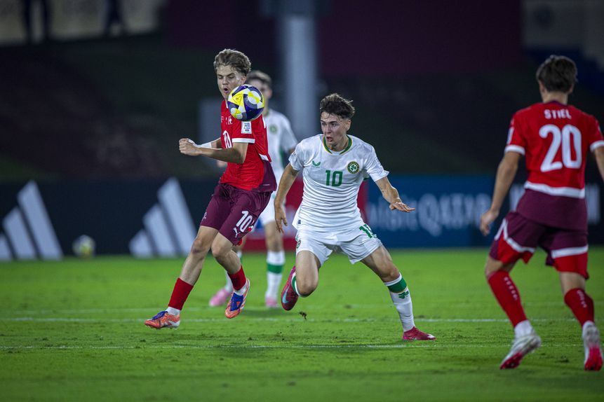 Duelo entre Suíça e República da Irlanda no Mundial sub-17