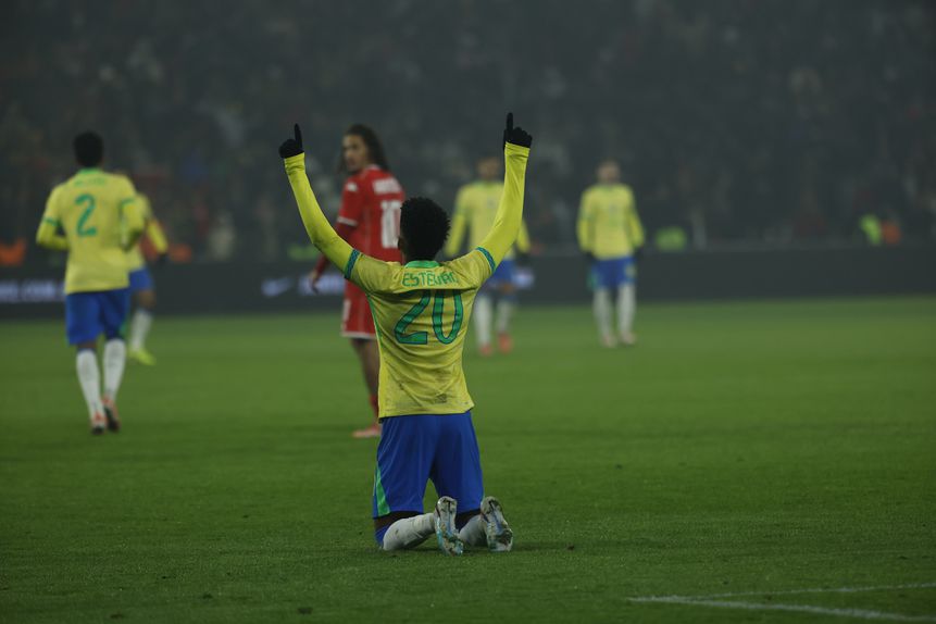 Estêvão marcou cinco golos nas últimas seis partidas do Brasil - Foto: Mohammed Badra/EPA