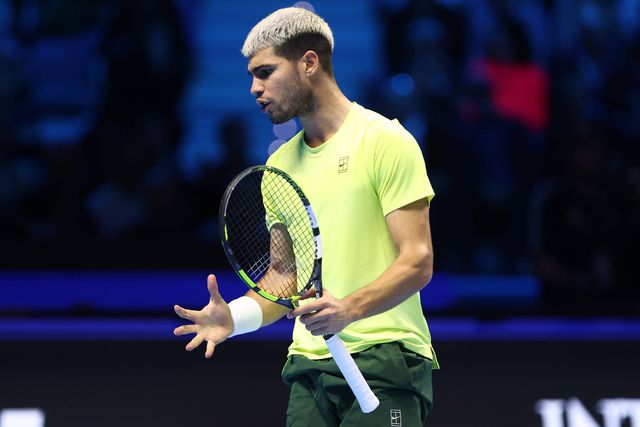Carlos Alcaraz, tenista espanhol e número 1 do mundo, após derrota com Sinner nas ATP Finals