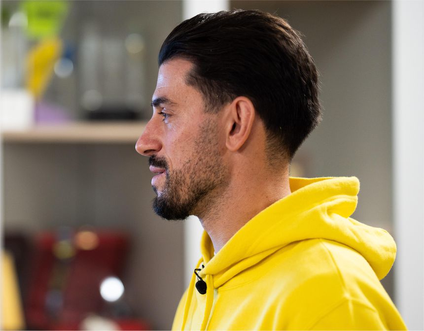 Pizzi em conversa franca e sem segredos com A BOLA. Foto: Breno Barison