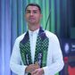 Ronaldo desempenha a dança da espada, durante o Dia Nacional da Arábia Saudita