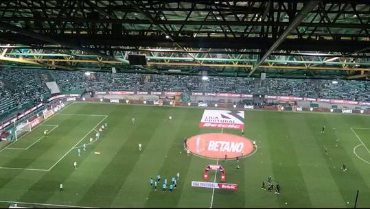 O aquecimento de Sporting e FC Porto