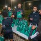João Muniz, Lucas Anjos e Samuel Justo, da equipa B, entregaram prendas - Foto: SPORTING CP