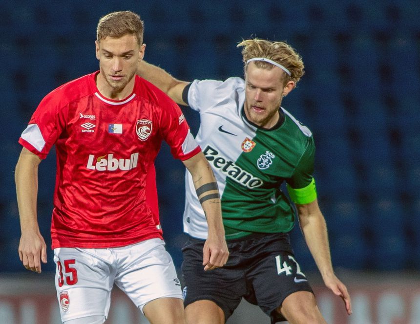 Lance com Hjulmand no centro da polémica - Foto: EDUARDO COSTA/LUSA