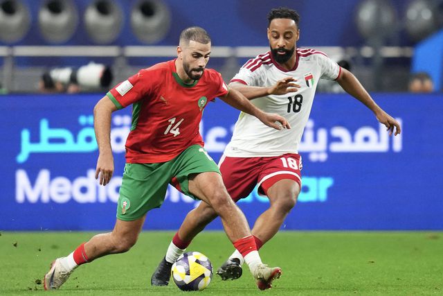 Oussama Tannane em ação com a camisola de Marrocos