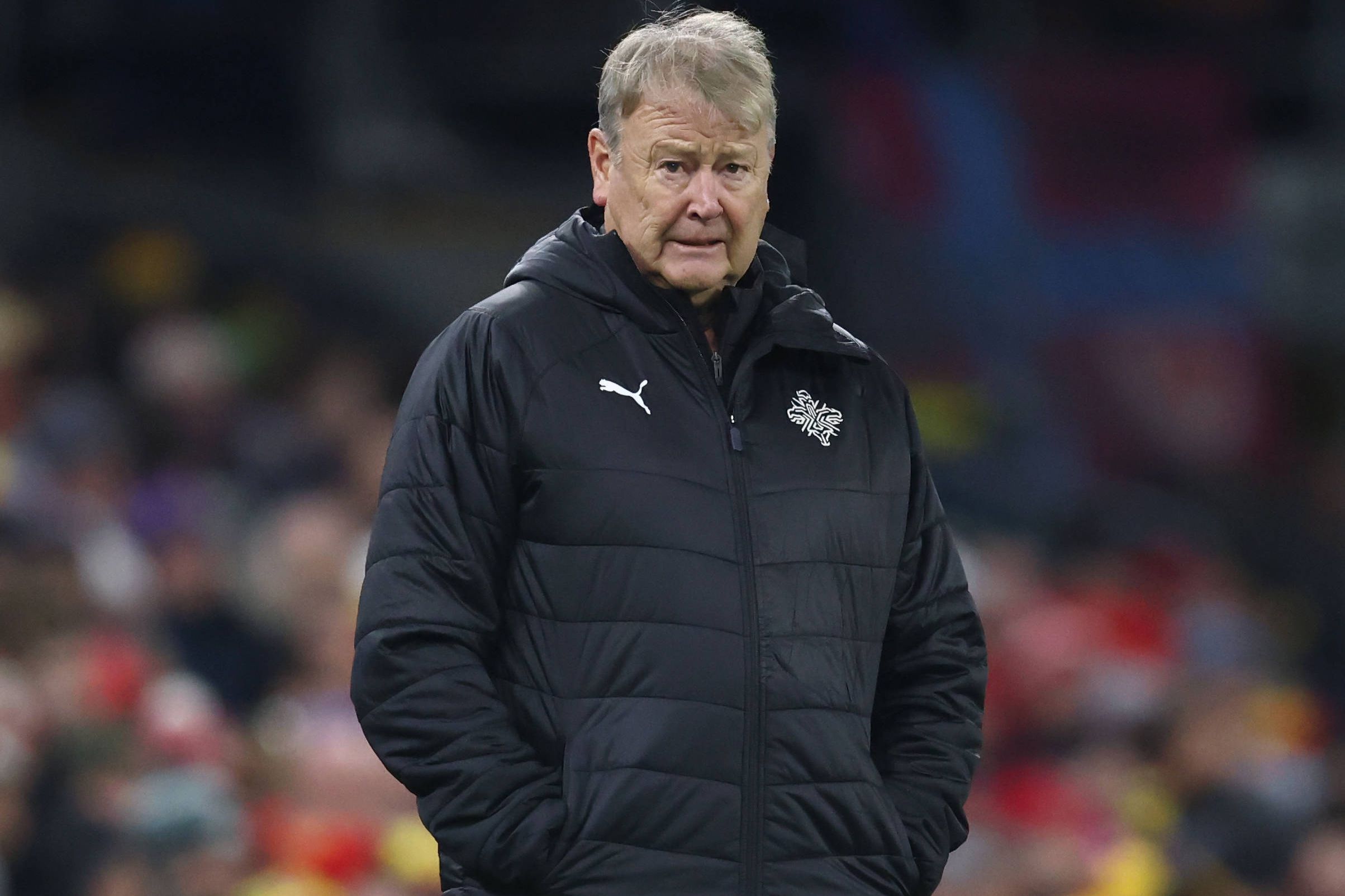 Age Hareide, aqui como selecionador islandês, em jogo da Liga das Nações