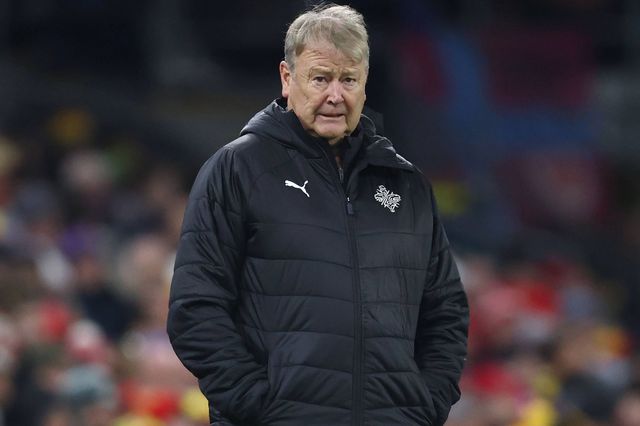 Age Hareide, aqui como selecionador islandês, em jogo da Liga das Nações