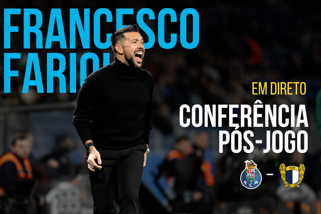 Acompanhe a conferência de Imprensa de Francesco Farioli