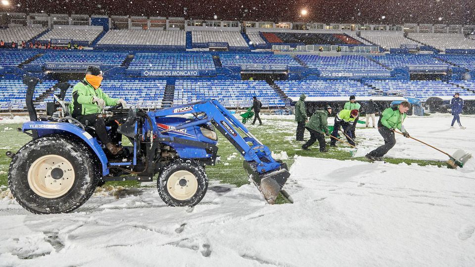 Zaragoça-Andorra FC adiado devido a uma tempestade de neve