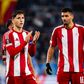Panagiotis Retsos e David Carmo frente ao Malmo na UEFA Europa League