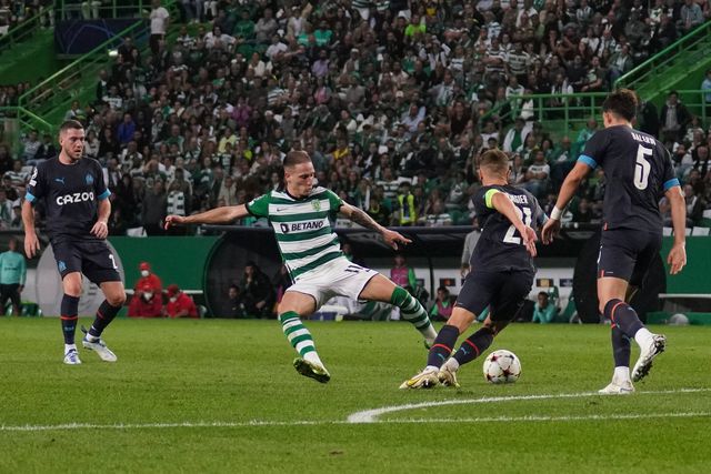 Sporting jogou três vezes contra o Marselha para a Champions, a última das quais em outubro do ano passado. E venceu por 2-1 - Foto: IMAGO