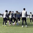 Treino do Sporting para o PSG