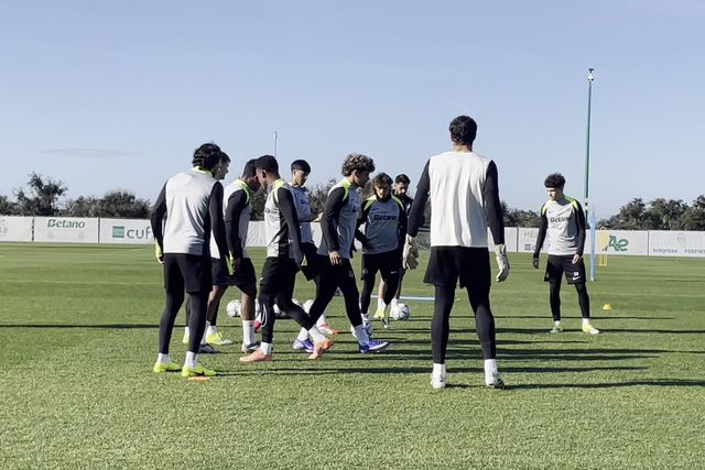 Treino do Sporting para o PSG