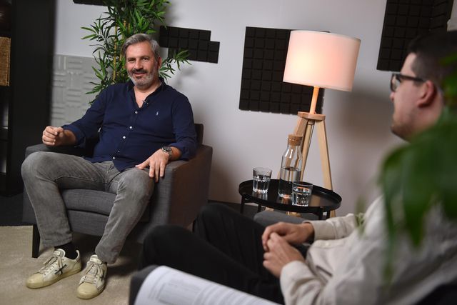 Tiago Zorro, treinador do Belenenses, falando com A BOLA (Foto: Miguel Nunes)