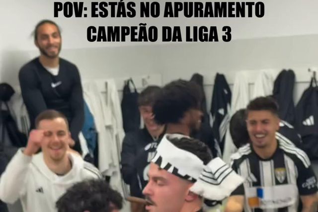 Tal pai, tal filho: Moisés Conceição festejou assim apuramento do Amarante para a fase de subida