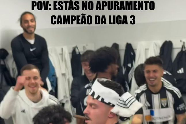 Tal pai, tal filho: Moisés Conceição festejou assim apuramento do Amarante para a fase de subida