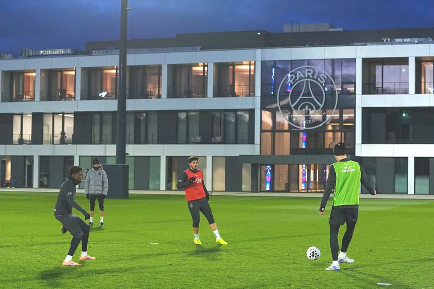 PSG ainda vai cumprir um treino esta segunda-feira em Alvalade - Foto: PSG